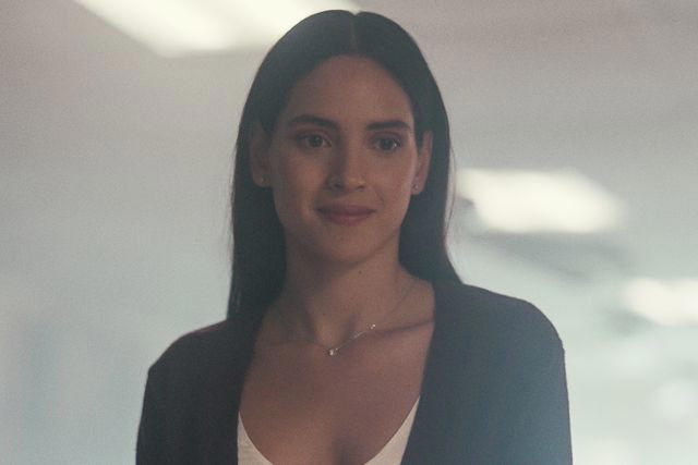“hit man ”star adria arjona reflects on reinvention and role playing with glen powell