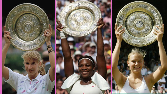 the 9 wta players with the best grass-court records: serena williams 2nd, steffi graf 4th