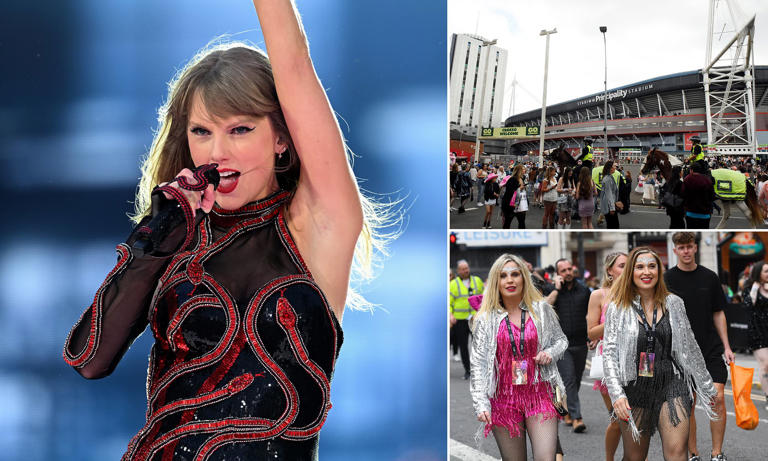 Taylor Swift mania arrives in Wales as 70,000 fans pour into Cardiff