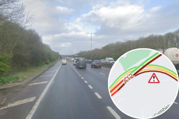 Motorists face congestion after section of A12 Northbound becomes ...