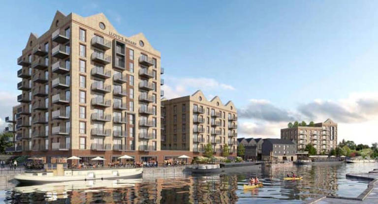 A CGI impression of what Lloyd's Wharf, Sittingbourne could look like. Picture: Essential Land