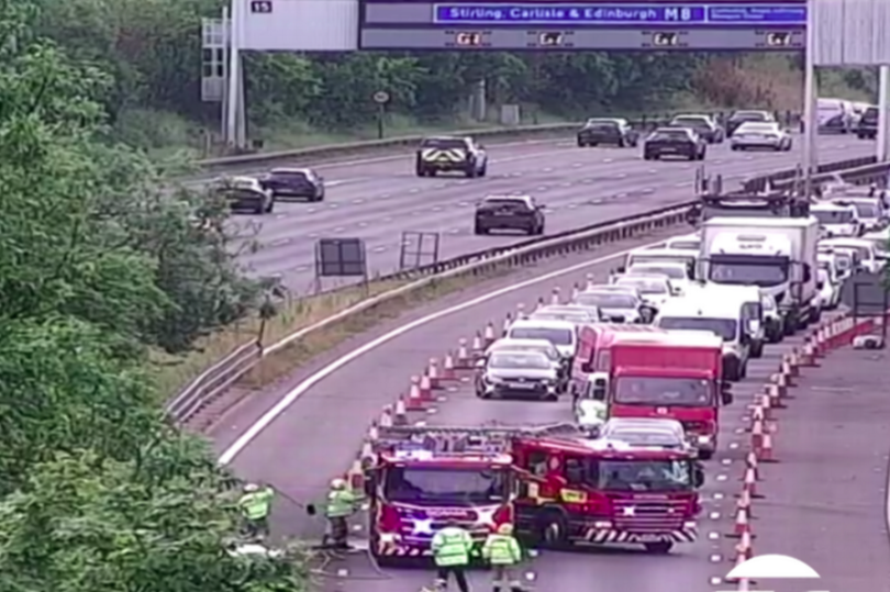 Glasgow M8 Crash As Emergency Services At Scene Amid Rush Hour Chaos