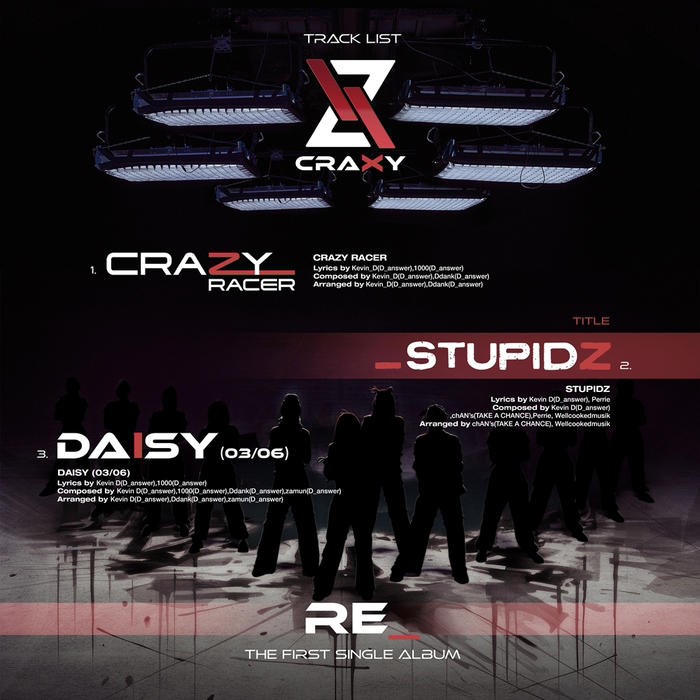 ‘26일 컴백’ 크랙시(craxy), 새 싱글 ‘re_’ 트랙리스트 오픈···타이틀곡 ‘stupidz’