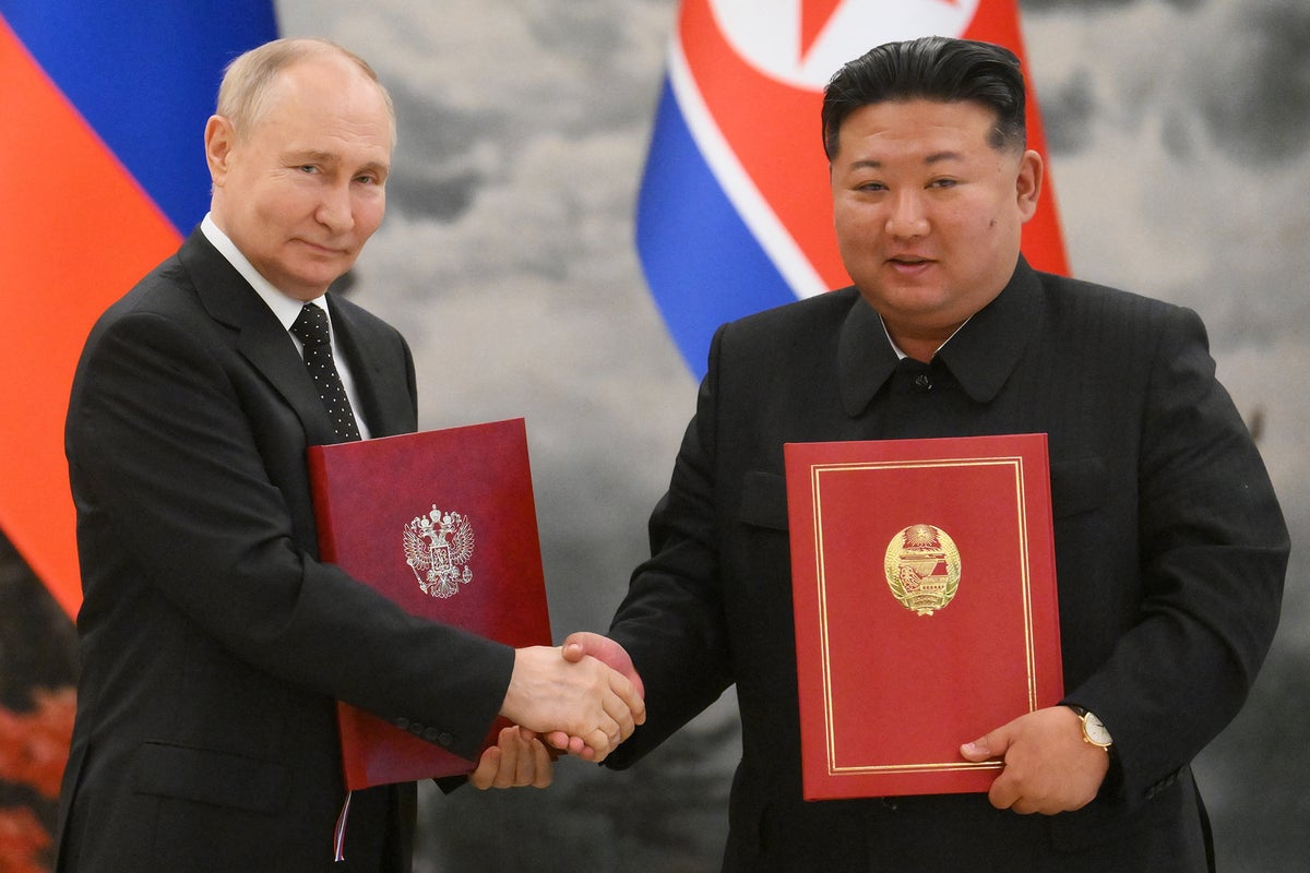 Putin And Kim Jong-un Sign Mutual Defence Pact In Case Of Attack On ...