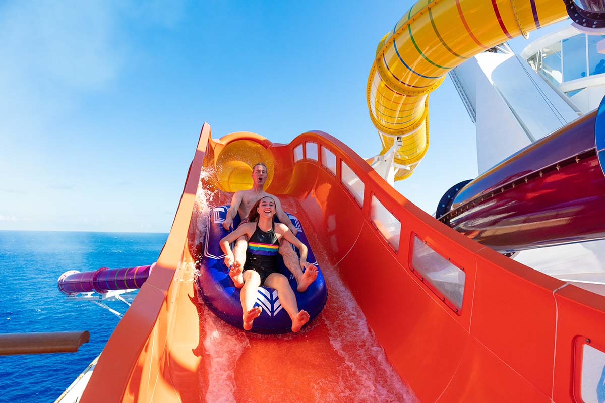 <p>Today as part of our guide to Cruising On Royal Caribbean With Kids we are going to look at the Water Slides On Navigator Of The Seas. Being a mum to teens, I know this is up there as one of the first questions they will ask when we tell them we are going on a family cruise with Royal Caribbean.</p>
