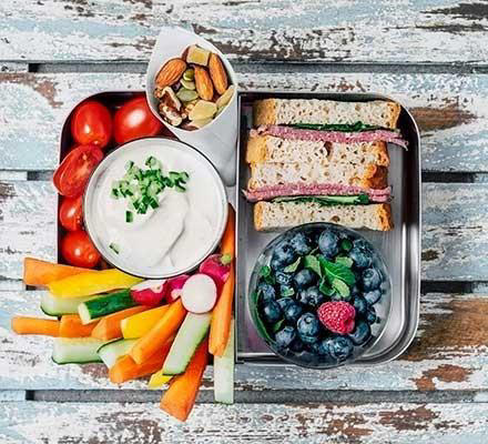 healthy packed lunches for the office