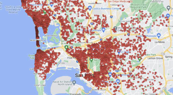 'the market has been overrun': maps of vacation rentals in san diego are fueling a fiery debate about the city's housing crisis — here's why