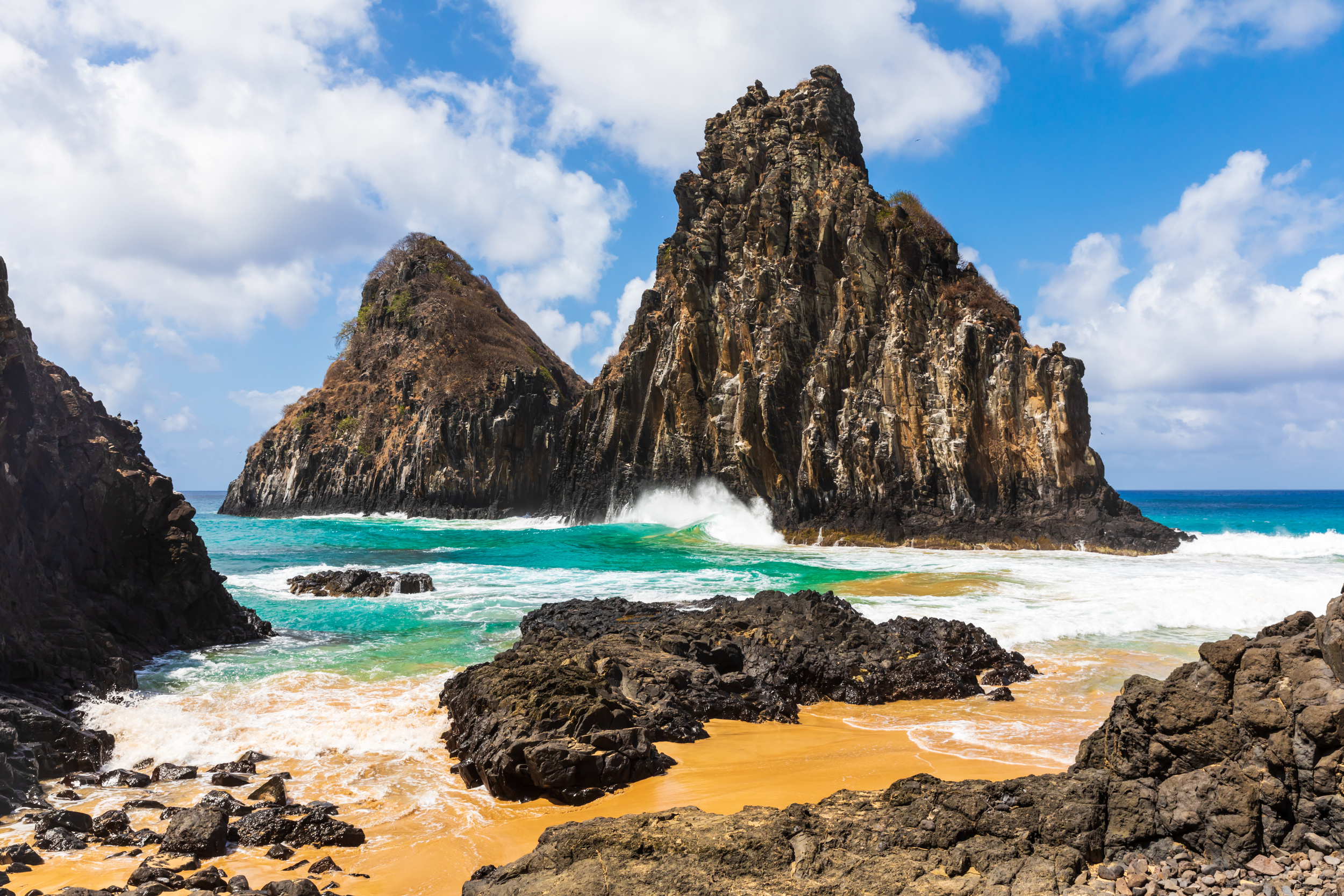 <p>Fernando de Noronha, off the coast of Brazil, is actually an archipelago, so if you make it all the way to the remote location, you can see more than one island. You’ll also see lots of beautiful wild- and sea life, stunning beaches and crystal clear waters. </p><p><a href='https://www.msn.com/en-us/community/channel/vid-cj9pqbr0vn9in2b6ddcd8sfgpfq6x6utp44fssrv6mc2gtybw0us'>Follow us on MSN to see more of our exclusive lifestyle content.</a></p>