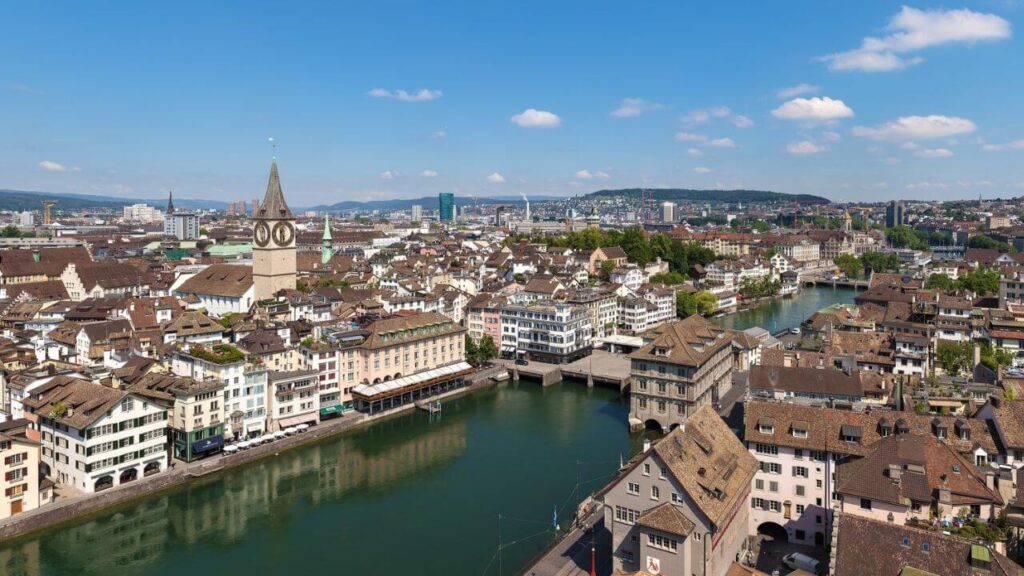 <p>Switzerland’s Zurich, with a safety index of 77.8, is a relatively safe city to visit, with low crime rates in populated and deserted streets. Walking with your family at all hours is possible and won’t cause any problems. </p><p>For a stunning aesthetic to get lost in, visit the Old Town and Zurichberg. You can also trek the Karlstrum and go to Grossmünster for a breathtaking view of the entire city. You can also take your family to the country’s largest public park, Irchelpark. </p>