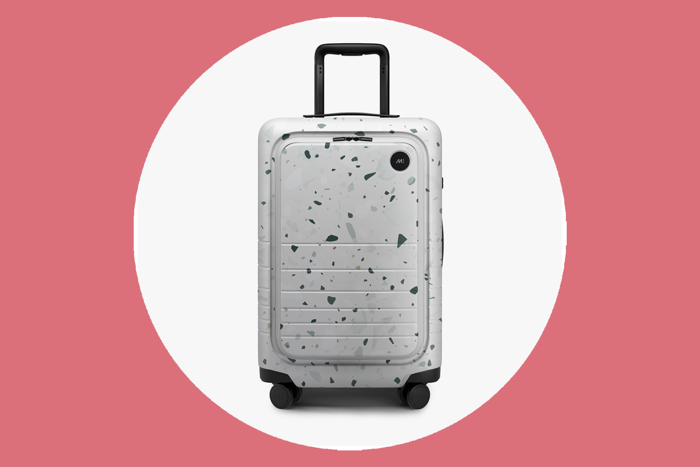 <a>Instead of carrying your laptop's weight on your shoulders, pop it into the exterior pocket on this stylish Monos suitcase.</a>