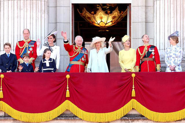 Chris Jackson/Getty The British royal family at Trooping the Colour on June 15, 2024