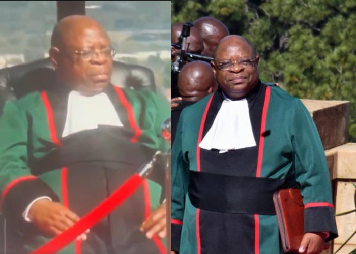 eish wena: chief justice zondo ‘caught sleeping’ at presidential inauguration 