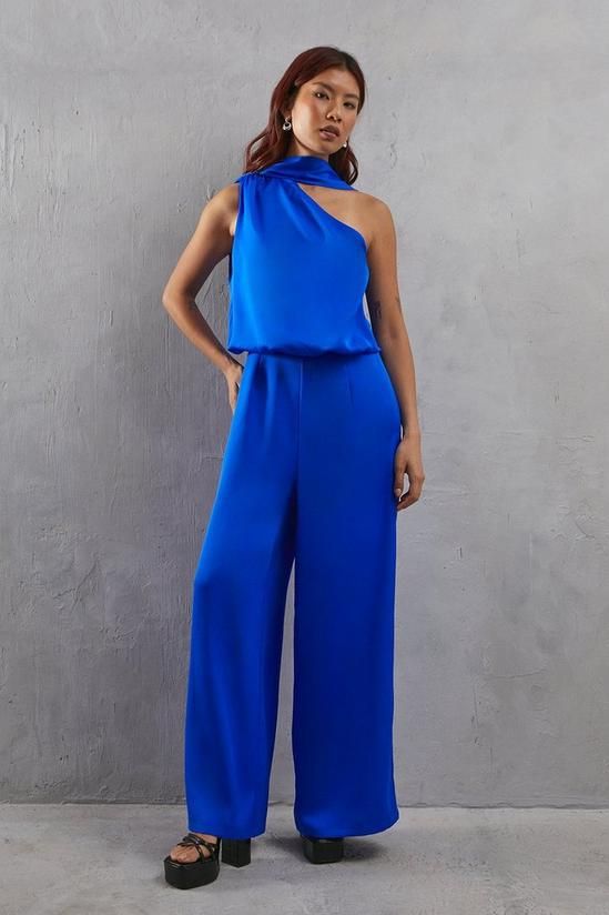 <p><strong>£63.20</strong></p><p><a href="https://www.warehousefashion.com/product/warehouse-one-shoulder-drop-waist-satin-wide-leg-jumpsuit_bww06966?colour=cobalt">Shop Now</a></p><p>While white is the typical choice for wedding ceremonies, you'll know by now that we love when brides add a pop of colour to their celebrations like this cobalt blue one-piece. You'll defs wear yours after the big day too – we're already picturing it at birthdays, nights out and even Christmas dos.</p>