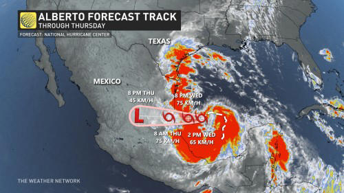 alberto kicks off the atlantic hurricane season as first named storm