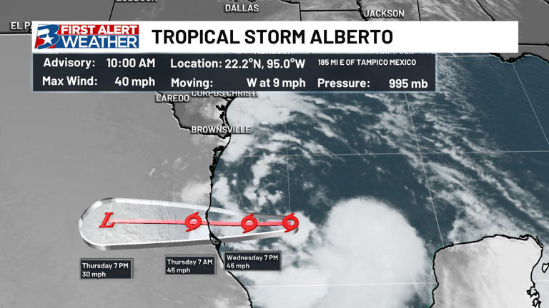 Tropical Storm Alberto Forms In The Western Gulf Of Mexico