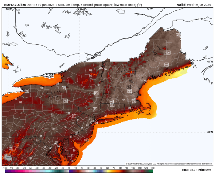 heat wave over eastern u.s. continues to intensify