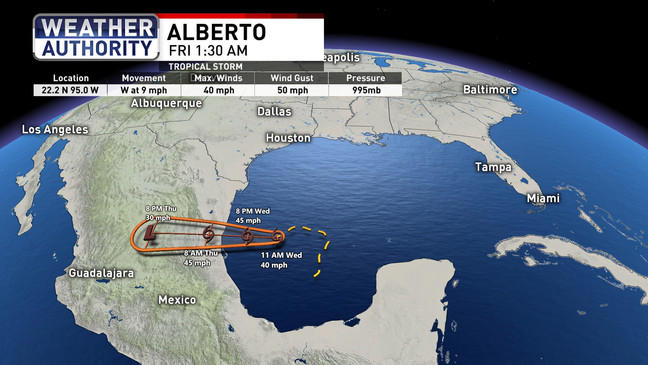 Tropical Storm Alberto Forms In The Gulf