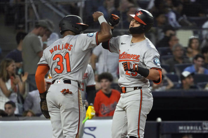 orioles hold off yankees 7-6 in 10 innings after gerrit cole makes his season debut for new york