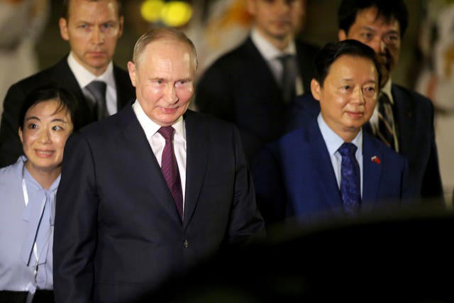 putin arrives in vietnam to strengthen ties as russia’s isolation deepens