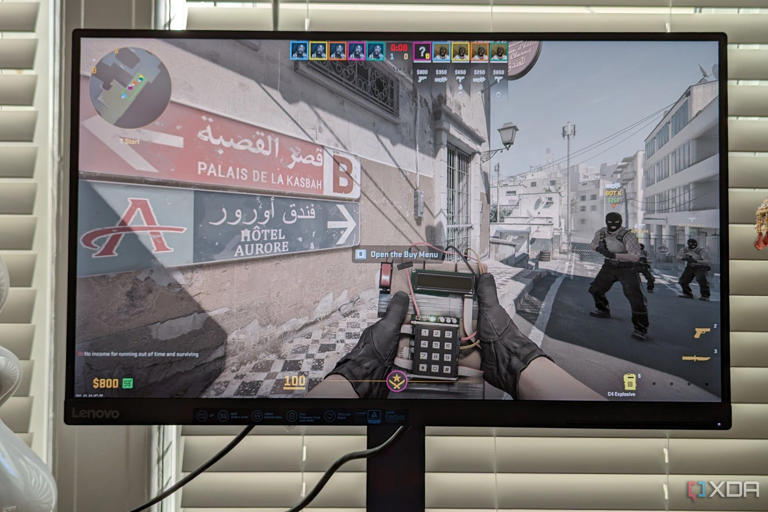 Counter-Strike 2 running on the Lenovo G27q-30 