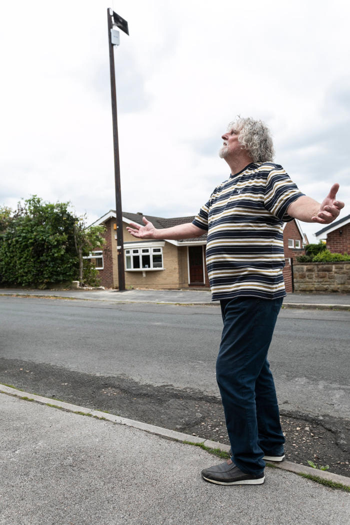 pensioner has last laugh after council erects 40ft pole at end of his driveway