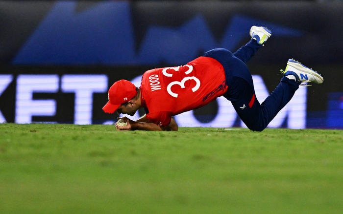 phil salt hits six boundaries in one over as england thrash west indies at t20 world cup