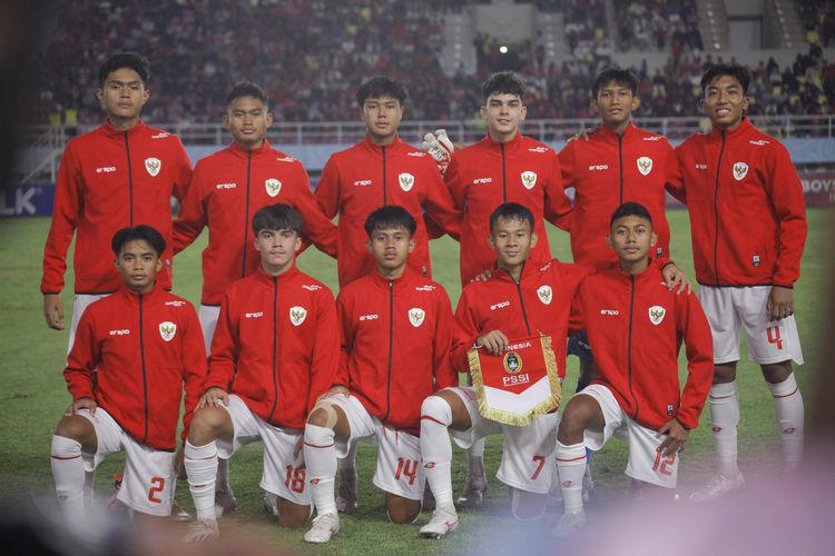 hasil asean cup u-16 2024 - diwarnai dua penalti, timnas u-16 indonesia pesta gol dari laos di babak i