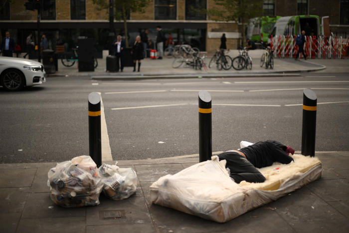 rekordmange mennesker er hjemløse i london
