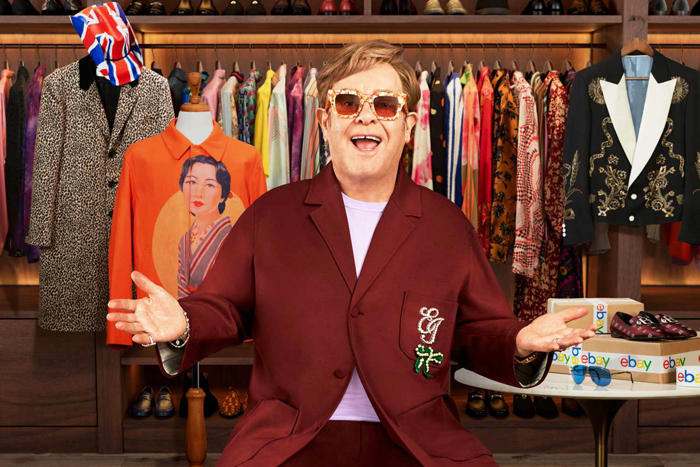 elton john auctions iconic wardrobe pieces on ebay, wants fans to 'give them new life' (exclusive)