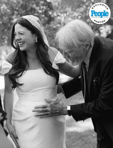 clint eastwood’s daughter morgan did her own hair and makeup for relaxed california wedding (exclusive)