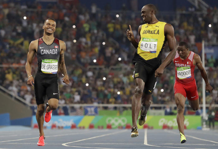 olympics calling, canada's de grasse rounding into form as he seeks to defend 200-meter title
