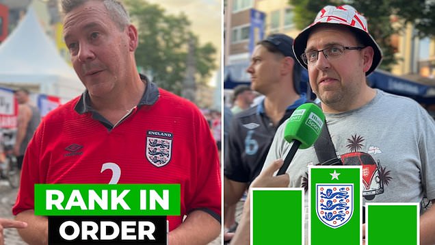 Football fans at the Euros choose between England or club success