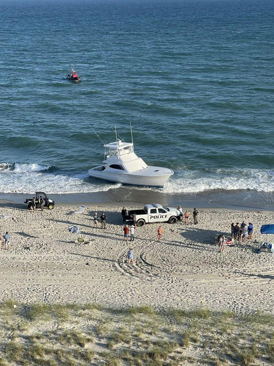 Boat owner faces charges after it runs aground in Atlantic Beach