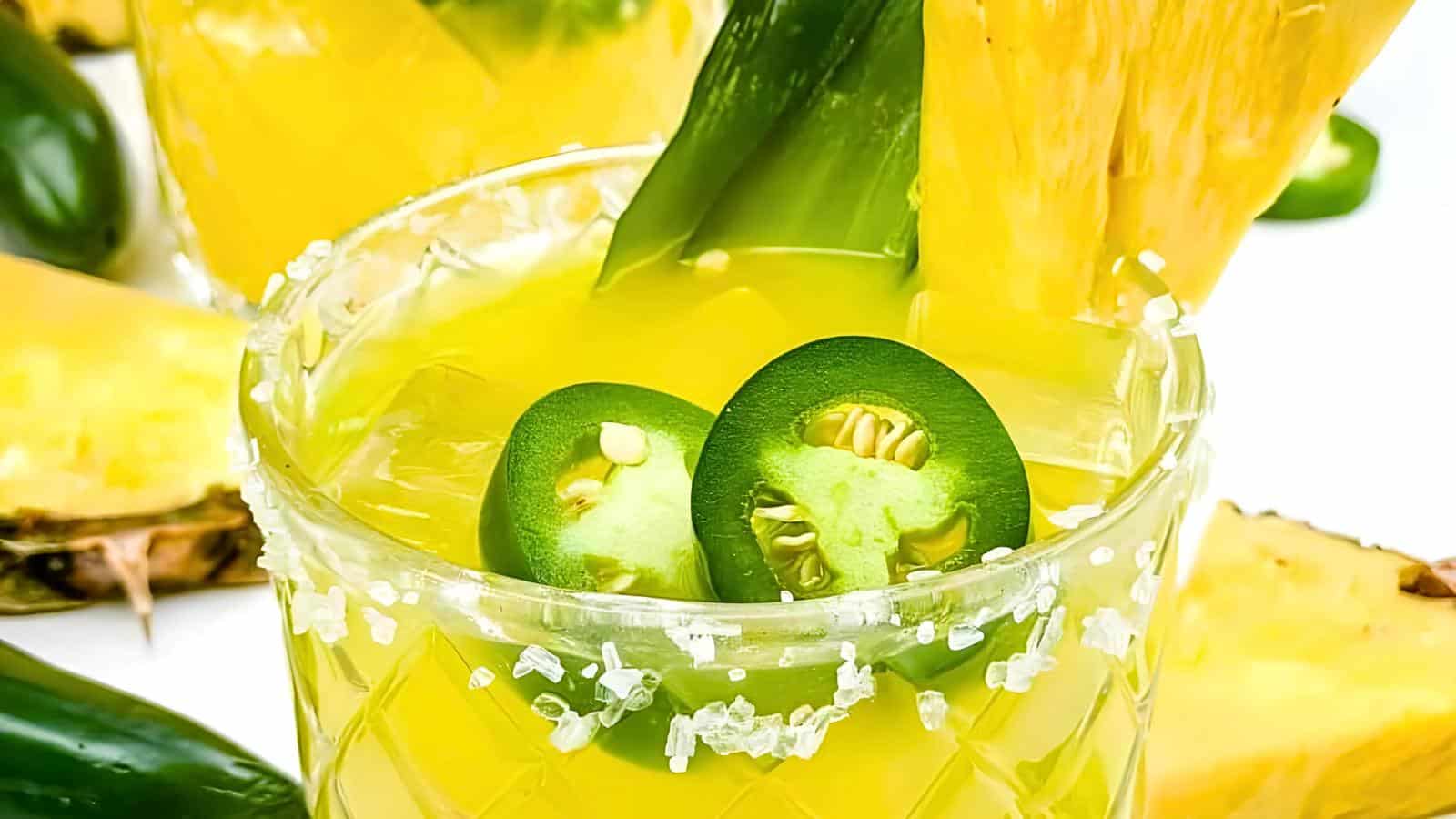 <p>Spice up your summer with a Spicy Pineapple Mezcal Margarita. The smoky mezcal pairs perfectly with sweet pineapple and a kick of jalapeño in this bold cocktail. It’s sure to impress.<br><strong>Get the Recipe: </strong><a href="https://olivetavern.com/spicy-pineapple-mezcal-margarita/?utm_source=msn&utm_medium=page&utm_campaign=msn" rel="noopener">Spicy Pineapple Mezcal Margarita</a></p>