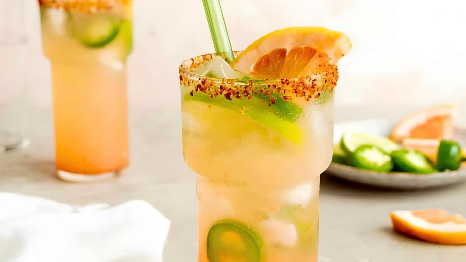 <p>Refresh and invigorate with Spicy Grapefruit Ranch Water. This tequila-based summer cocktail mixes grapefruit and jalapeño for a zesty twist. It’s the perfect balance of tangy and spicy.<br><strong>Get the Recipe: </strong><a href="https://littleblackskillet.com/spicy-grapefruit-ranch-water-tequila-cocktail/?utm_source=msn&utm_medium=page&utm_campaign=msn" rel="noopener">Spicy Grapefruit Ranch Water</a></p>
