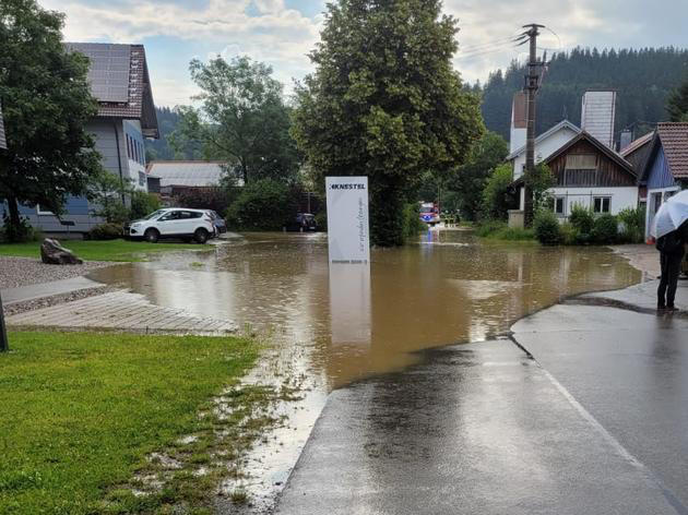 hochwasser im ostallgäu: 40 keller in der vg obergünzburg vollgelaufen