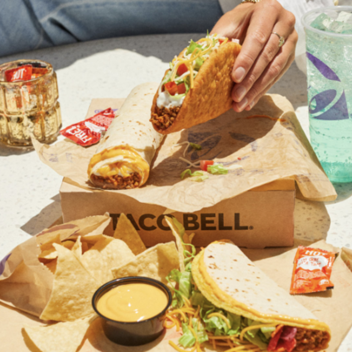 taco bell launches $7 luxe cravings box promo. here's what's inside.