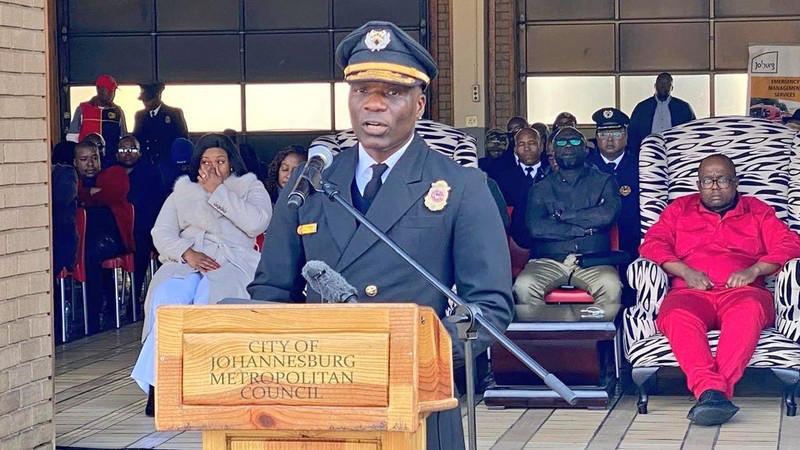 andries mucavele takes helm as joburg’s ems fire chief after 4-year leadership gap