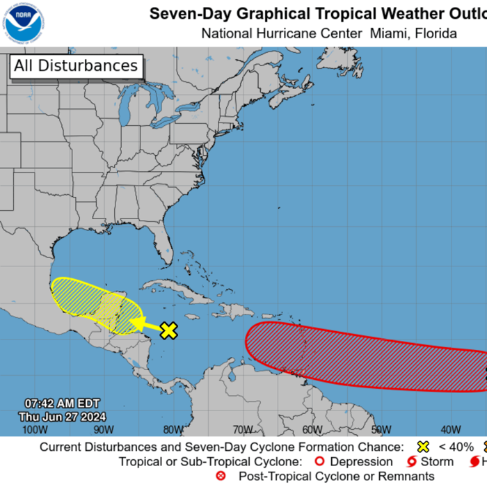 amanece el cancún y el caribe con alerta de formación de tormenta tropical