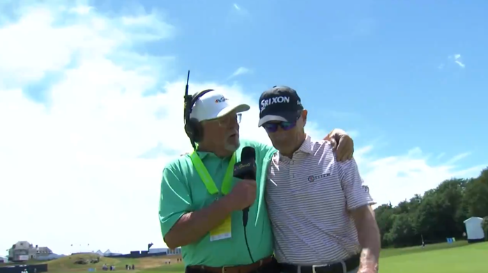 watch: roger maltbie, gary koch share special moment during 2024 u.s. senior open broadcast