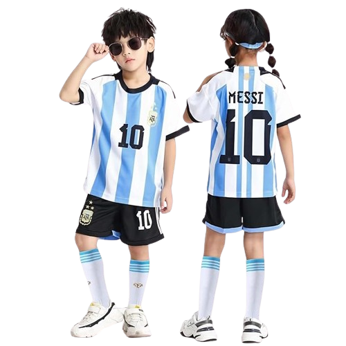 amazon, camiseta de fútbol para niños aficionados, 3 piezas a solo 349 pesos