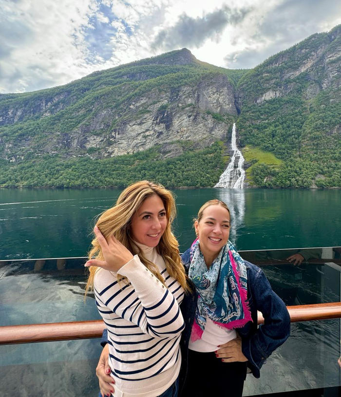 adamari lópez y alaïa continúan con su aventura por europa ahora en noruega