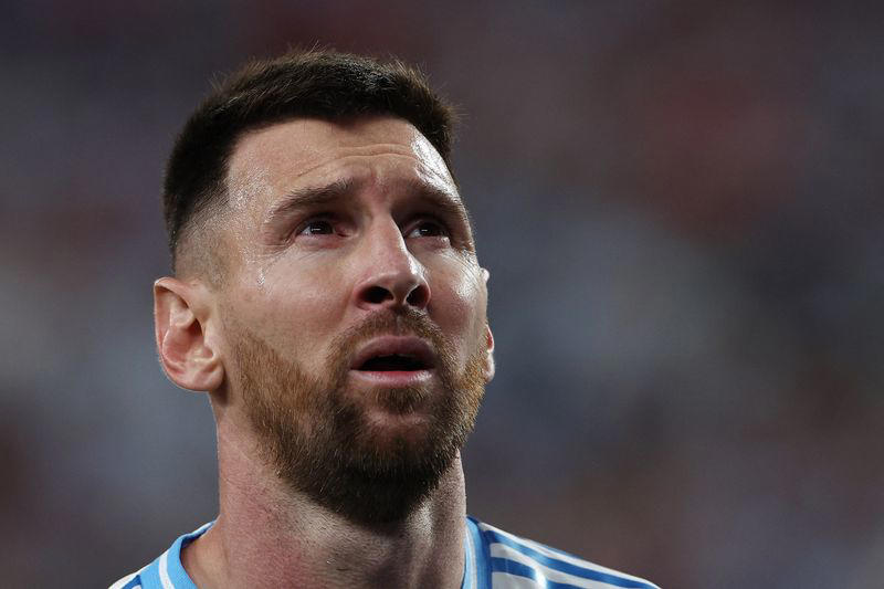 soccer-messi misses argentina's copa america training due to muscle injury