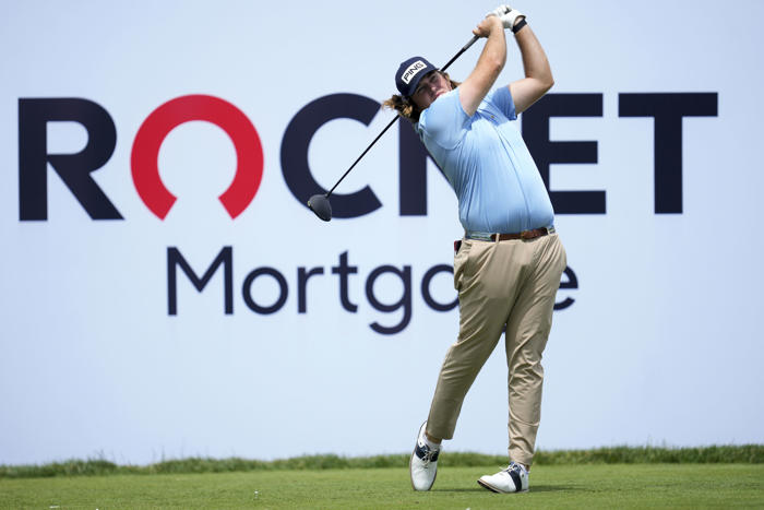 akshay bhatia shoots 64 in detroit to take 1st-round lead at rocket mortgage classic