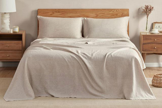 amazon, these linen-cotton sheets are so lightweight and breathable, you'll wonder how you survived summer without them