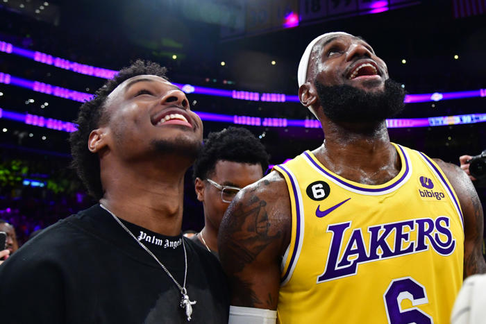 lebron dad jokes are pouring in after los angeles lakers draft son bronny james