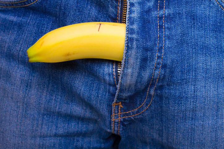 Hombre con plátano en el pantalón disfunción; qué pasa a un hombre testosterona baja