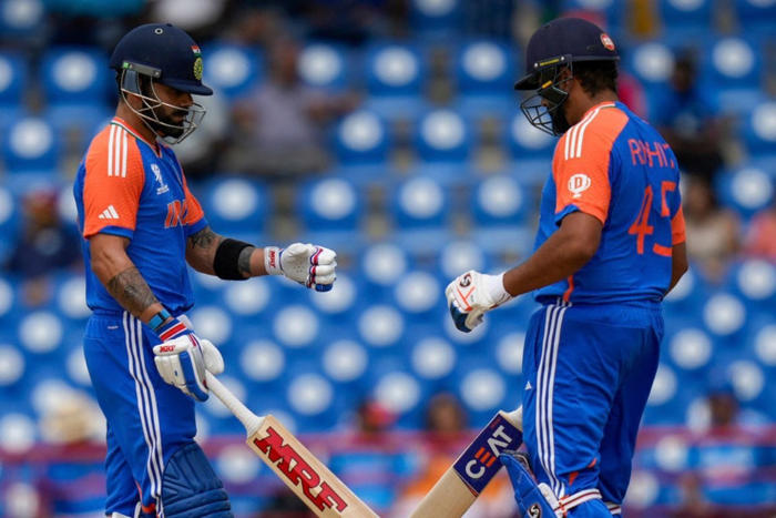 t20 world cup: rohit sharma says virat kohli is 'saving it for the final'