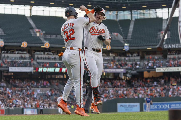 burnes shackles rangers over 7 innings and orioles hit 4 hrs in 11-2 rout of defending champs