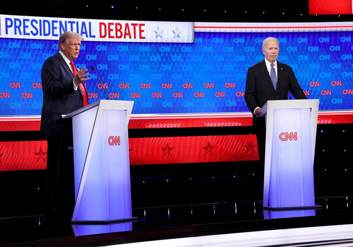 trump and biden's first presidential debate of 2024, fact checked